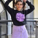 Tanya Sharma Instagram – Good vibes only xoxo 
.
.
But this cool sweatshirt from #sharmasisters merch !!! NOW link in bio 😘