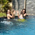 Tanya Sharma Instagram - A much needed vacay 🤍 with my partner in crime ✌🏻 . . Location - @utopianvillas Go Utopian Goa Villas