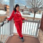 Vrushika Mehta Instagram - RED the colour of ___________? . .Wearing: @shophighlane Pc: @saurabhghedia21 #photooftheday #instagram #vrushikamehta #canada