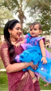 Aashika Padukone Instagram - With this baby doll @ishika_insta4 ♥️

#babiesofinstagram #trinayani #ganavi #zeetelugu