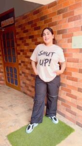 Afsana Khan Instagram - Caption 
#comfortfirst ! @godevils

Fits like a dream - Comfortable & Cosy. 
Brand Pr @ishreen_vadi