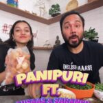 Ahsaas Channa Instagram - Panipuri is #ThatOneDish that @ahsaassy_ could eat for the rest of her life! This has to be one of my favourite Collabs till date and someday maybe we will start @saranshgoila ka chaat Bhandar!!! Which is that one dish you could eat for the rest of your life? Did you like the choice of our song? 😂😁🧑🏻‍🍳 . . #panipuri #golgappe #puchka #ahsaaschanna #chaat #streetfood #sadakchef #feelkaroreelkaro
