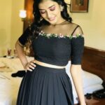 Akshaya Udayakumar Instagram - Sometimes flowers can bloom in dark side too 🌺🖤 Costume:-@arathijayaraj @meluha__arathijayaraj 🤍 Mua:-@lilacmakeovers 🤍@three_b_maquillage Nail art:-@nails_by_rakhi 🤍