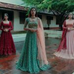 Akshaya Udayakumar Instagram - The Bridal series ✨ Outfit @barakahdesignhouse In frame @naatya_ @aiswarya_rashmi @akshaya__udayakumar Shot by @karthiknair95 Make up @anjalisnair_makeup Production @candidstoriesbykarthik @karthiknair95 Team @imthiyas_ia @hariprasad.harish @ameer__ami_ #bridalcollection #indianbride #bridesinspo #lehenga #keralabride #southindianbrides #blousepatterns #blouseback #handembroidery #bridalblousedesigns #southindianfashion #bridalaffair #bridalstyling #barakah #barakahdesignhouse Palakkad
