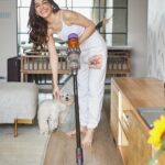 Alaya F Instagram - The best cleaning partners one could ever ask for - MJ and my @dyson_india V12! 💜 #DysonIndia #DysonHome #collaboration
