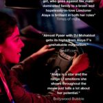 Alaya F Instagram - Thank you so much for all the love♥️ Ayesha, Amrita and Alaya are overjoyed🥰 @anuragkashyap10 sir taught me to perform without preparation and only with feeling and intuition. Lines and dialect were given to us on the spot and I barely ever got more than 2-3 takes, it forced me to be impulsive and stick to my conviction. It’s something I hope to carry with me through my whole career♥️ ALMOST PYAAR WITH DJ MOHABBAT IS IN THEATRES NOW!! Go get your tickets NOW!!♥️