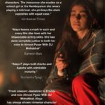 Alaya F Instagram - Thank you so much for all the love♥️ Ayesha, Amrita and Alaya are overjoyed🥰 @anuragkashyap10 sir taught me to perform without preparation and only with feeling and intuition. Lines and dialect were given to us on the spot and I barely ever got more than 2-3 takes, it forced me to be impulsive and stick to my conviction. It’s something I hope to carry with me through my whole career♥️ ALMOST PYAAR WITH DJ MOHABBAT IS IN THEATRES NOW!! Go get your tickets NOW!!♥️