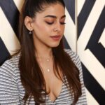 Alaya F Instagram - Earned my stripes😜🖤 Photos by @trishasarang Styled by @mohitrai @shubhi.kumar @tarangagarwalofficial @teammrstyles Make up by @divyashetty_ Hair by @hairbyapeksha Top @vis.a.via Pants @thedapperlady Jewellery - @inezeofficial @rafthelabel @the_jewel_factor Shoes- @publicdesire