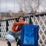 Alaya F Instagram - Jet-setting in style with my new @inskybags luggage - sleek and chic! With its impeccable design and stylish colours, I can’t wait to show off my travel companion to the world. Ready to make a statement wherever I go, thanks to Skybags! #Skybags #MoveInStyle #KeepTrending #SkybagsLuggage #FashionOnTheGo