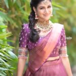 Alya Manasa Instagram - Loved 🥰 my attire Best team behind 🤩🤩 Outfit @mabia_mb Jewellery @bronzerbridaljewellery Muah @vijiknr Captured @p2click.in Styling @ivalinmabia