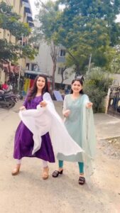 Alya Manasa Instagram - Reels of the day with my lovely sister @maansijoshii 🥰
