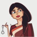 Anangsha Biswas Instagram - 💥Fatafati Boss!!!💥 🦉Enlivend Piece Of Art Of Moi🦉 By The Super Talented @prasadbhatart #zarinabegum #AnangshaBiswas #Mirzapur2 #artlover #attitudeofgratitude #excellence