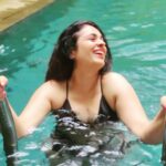 Anjana Sukhani Instagram - #waterbaby #pool #pondy #vacay #girls #livinlavidaloca @grandhoteldeeurope #pondicherry #anjanasukhani #sindhigirl #lovemyjob #lovemyindia #travel French Colony Pondicherry