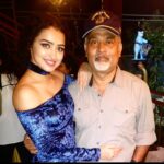 Apsara Rani Instagram - No matter how old I get, sometimes I just want you to be around me❤️ I looooovvvveeeee you Papa @chandrasekhar.maharana.568 😘 . . . #daddygirl #daddydaughter #daughterandfather #papalilprincess