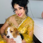 Apsara Rani Instagram - With my little Prince❤️🪔🎊🎉 @princeharry18_ . . . #silentdiwali #happydiwali #apsara #apsararani #harrythebeagle