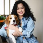 Apsara Rani Instagram - Happy birthday to the Love of my life my Harry❤️ You’re the best thing happened to me and I love you so much my bacha😘🎂💋 1 year old puppy🐶💋 @princeharry18_ 📸- @raisoniproductions . . . . #harrythebeagle #happyholi #beagleboy #happybirthday #birthdayboy #birthdayboy🎉