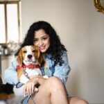 Apsara Rani Instagram - Happy birthday to the Love of my life my Harry❤️ You’re the best thing happened to me and I love you so much my bacha😘🎂💋 1 year old puppy🐶💋 @princeharry18_ 📸- @raisoniproductions . . . . #harrythebeagle #happyholi #beagleboy #happybirthday #birthdayboy #birthdayboy🎉
