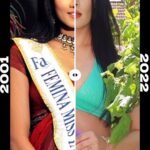 Celina Jaitly Instagram - DONT AGE… ….. EVOLVE !! 22ND ANNIVERSARY | MS INDIA UNIVERSE 2001 MS UNIVERSE RUNNERS UP 2001 #celinajaitly #celinajaitley #celina #missindia #missuniverse #beautyqueen #bollywood #indianactress #indianwomen #beforeandafter