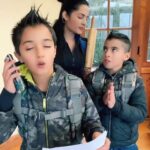 Celina Jaitly Instagram - When you get a F-MINUS in #schoolexams and don’t want to run into your Mother !! Starring @winstonjhaag ( Mr. F-) & @viraajjhaag ( Mr #moralsupport ) #motherhood #celinajaitly #celinajaitley #funnyvideos #funnyindia #funnymother #twinsplusone #twins #momofboys #bollywood #schoollife #schoolhumor #fy #funnyhindi #exam #hindicomedy Austria, Europe