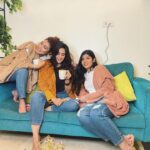 Chahatt Khanna Instagram - Girls just wanna have fun !!! Get your Ammarzo winter snuggle wear this winters #netflix #chickflick #comfyoutfit #friends and #coffee what els ? @ammarzoofficial @aditipani @priyaaakhanna Seven Bungalows