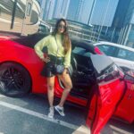 Chahatt Khanna Instagram - Alpha females don’t run in packs 🇦🇪 #bts #ck #uae #dubai #chahattkhanna #supercar #mustang #sportscars #music #shoot Dubai, United Arab Emiratesدبي