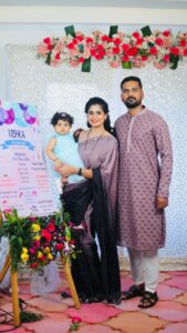 Chaitra Rai Instagram - ♥️🧿
@nishkashetty_official 
@prasannashetty17 

#reelsinstagram #birthday #celebration #nishka #baby #girl #reelsvideo #trending #trendingreels #mangalore #udupi #hyderabad #
thankful #nishkashetty #prasannashetty #chaithrarai17