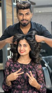 Chaitra Rai Instagram - Copper blond 💫
#haircolor #transformation #loveisinthehair #hairlove #trending #reels #music #telugu #celebrity #fans #viral #fashion #mangalore