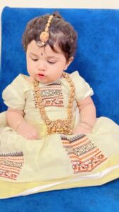 Chaitra Rai Instagram - 🧿♥️🧿

#traditional #traditionalwear #pattulanga #mydoll #🧿 #thankful #nishkashetty #chaithrarai17