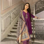 Debattama Saha Instagram - “Living!”- said others… She says-“ Living Royally!” 👑💜✨ …… Outfit by - @theriwaayatstore Styled by- @Rishq.j . . . . . #royalty #ethniclove #ethniclife #clickclick #instagood #instagram