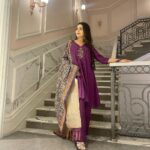 Debattama Saha Instagram - “Living!”- said others… She says-“ Living Royally!” 👑💜✨ …… Outfit by - @theriwaayatstore Styled by- @Rishq.j . . . . . #royalty #ethniclove #ethniclife #clickclick #instagood #instagram