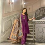 Debattama Saha Instagram - “Living!”- said others… She says-“ Living Royally!” 👑💜✨ …… Outfit by - @theriwaayatstore Styled by- @Rishq.j . . . . . #royalty #ethniclove #ethniclife #clickclick #instagood #instagram