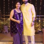 Debina Bonnerjee Instagram - Lots of love, light & happiness from us to you & your family 💜 #happydiwali . . . . Outfit - @asukacouture Stylist- @simrankhera5 @styledbyayushidixit #family #love #diwali #diwaliportrait #gurmeetchoudhary #debinabonnerjee #liannachoudhary