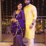 Debina Bonnerjee Instagram - Lots of love, light & happiness from us to you & your family 💜 #happydiwali . . . . Outfit - @asukacouture Stylist- @simrankhera5 @styledbyayushidixit #family #love #diwali #diwaliportrait #gurmeetchoudhary #debinabonnerjee #liannachoudhary