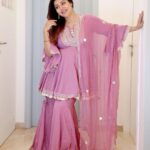 Debina Bonnerjee Instagram - Festive feels … 🌸 . . . Suit @bunaai 📷 @sk_click_a_world
