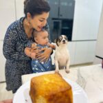 Debina Bonnerjee Instagram - Happy bday to my forever little boy #pablo . @mr.pablochoudhary . While we are busy clicking pictures something is transpiring between these 2. Lianna is holding Pablo’s back in her fist…. And he doesn’t know how to react. To pose or to complain or to feel the pain. . It was a day of realising that he understands and reacts like a human when it comes to his little sister @lianna_choudhary . #happybirthday #lianna
