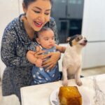 Debina Bonnerjee Instagram - Happy bday to my forever little boy #pablo . @mr.pablochoudhary . While we are busy clicking pictures something is transpiring between these 2. Lianna is holding Pablo’s back in her fist…. And he doesn’t know how to react. To pose or to complain or to feel the pain. . It was a day of realising that he understands and reacts like a human when it comes to his little sister @lianna_choudhary . #happybirthday #lianna