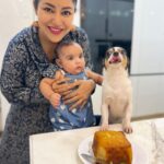 Debina Bonnerjee Instagram - Happy bday to my forever little boy #pablo . @mr.pablochoudhary . While we are busy clicking pictures something is transpiring between these 2. Lianna is holding Pablo’s back in her fist…. And he doesn’t know how to react. To pose or to complain or to feel the pain. . It was a day of realising that he understands and reacts like a human when it comes to his little sister @lianna_choudhary . #happybirthday #lianna