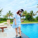 Debina Bonnerjee Instagram - On a gloomy rainy day today remembering one of the most comfortable stay all thanks to @kayak_in for helping me with the booking! Uff just look at the greens and the blues and offcorse us 😉 #ad