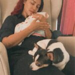 Debina Bonnerjee Instagram - How both my babies are faring. 🥰🌸🐶 . . . #reels #momlife