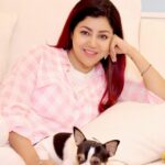Debina Bonnerjee Instagram - When you are home full time … you pose with your pup. . #ootd @luluandskyofficial