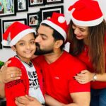 Dhanya Mary Varghese Instagram - Our Christmas Day snaps. It’s really a lovely day. We had that much fun and joy together.❤️❤️ #johnjacob #dhanyamaryvarghese #family #christmas