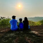 Dhanya Mary Varghese Instagram - Sunrise at Thampuraanpaara, a beautiful spot in Trivandrum. #johnjacob #dhanyamaryvarghese #actors #trekking #trekkingspot #trivandrum