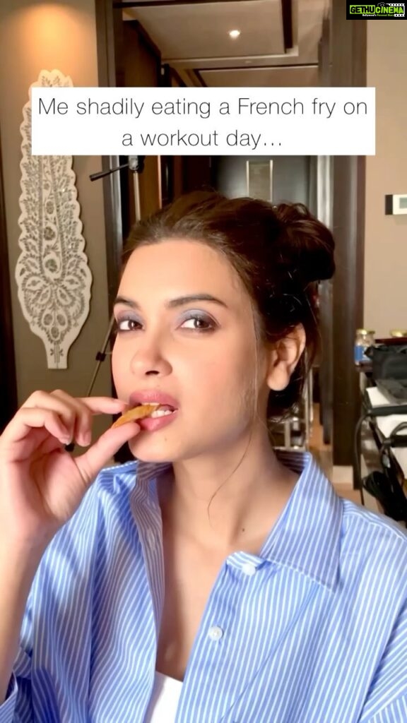 Diana Penty Instagram - Every. Single. Time 😜 #FriesForLife 😍