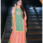 Falaq Naaz Instagram - The Darkest Bright🌈❤️ . . . Outfit-: @charmisdesign Jewellery-: @chaotiqbyarti Pc- @sachin_vision @jagjeet_photojournalist . . . #falaqnaaz #event #lookoftheday #outfits #actor #indian #television #makeup #hairstyles Aloft New Delhi Aerocity