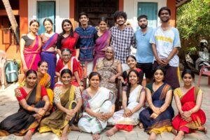 Gayathri Arun Instagram - These photos are the reminder of a truly unforgettable experience, Navarasa Sadhana. 
A workshop conducted by dearest Guru Venu Ji, which was full of activities designed to help us further our acting skills.  It include the lessons on the fundamentals of acting through Navarasas and Vyabhichari Bhavas. The practice sessions, improvisations, the stories of Guruji, and the extremely talented peers - what more could one ask for? The whole process was made even more enjoyable by the amazing atmosphere of the workshop at Natanakairali. Venu G created a warm and welcoming environment, where everyone felt comfortable to express themselves and take risks. Thank you @natanakairali, Venuji, Nirmala teacher, @kapilavenu and all my dear batch mates.. 
miss u all❤️🙏
📸 @manojparameswaran #NavarasaSadhana #ActingWorkshop #ActingSkills #Theatre #selfevolution #PerformingArts #ActorLife #ActorsLife