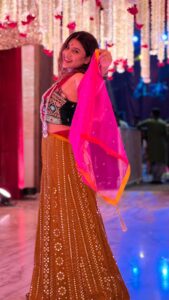 Hamida Khatoon Instagram - Happy Navratri 🫶🏻

Attire by : @everydayfashion.official 

Style by: @archanasathishp 

#hamida 
#hamidakhatoon 
#navratri 
#reels 
#reelsinstagram 
#reelitfeelit 
#telugu 
#telugufolksongs