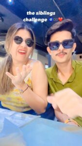 Hamida Khatoon Instagram - 𝑻𝒉𝒆 𝑺𝒊𝒃𝒍𝒊𝒏𝒈𝒔 𝑪𝒉𝒂𝒍𝒍𝒆𝒏𝒈𝒆 🧿♾❤️ 
*
*
*
*
*
#hamida #hamidakhatoon #brothersisterlove #reelinstagram #reelkarofeelkaro #reels #reelsinstagram #reelsvideo #reelsindia #reelsviral #instagram #viral #trendingreels #trending