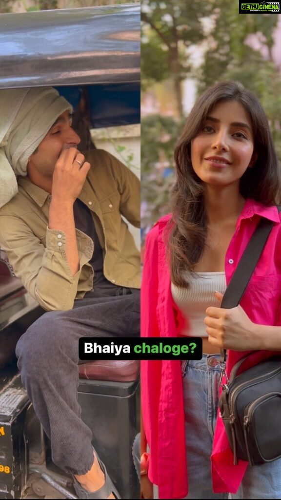 Harshita Gaur Instagram - Bhaiya chaloge? ft. @harshita1210 #funnyreels #comedyvideo #relatablememes #viralmemes Mumbai, Maharashtra