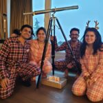 Ira Khan Instagram - Bring back sweater weather😭 And Christmas is always welcome. . . . #sweaterweather #winter #dontgo #climatechange #itshot #mumbaiheat #matching #nightsuit #coordinate
