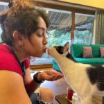 Ira Khan Instagram - Just a Puddle of joy. Curiosity saves the cat. I can't for the life of me remember what was in my hand. Unexpected love/curiosity-that-didn't-turn-into-swat from Puddle. Made my day❤ Maybe that's what I should do with my life. . . . #catsofinstagram #cat #pun #idom #lame #realistic #catlove #existentialcrisis